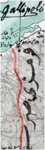 Gallipoli trench map WW1